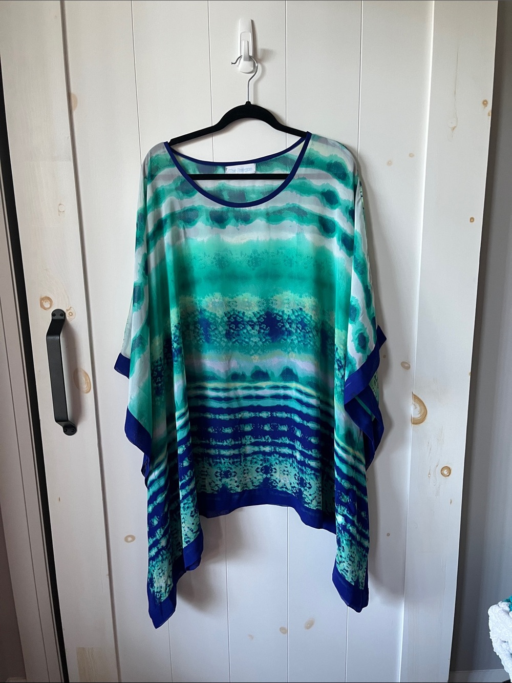 PARAGON Blue and Teal Striped Blouse